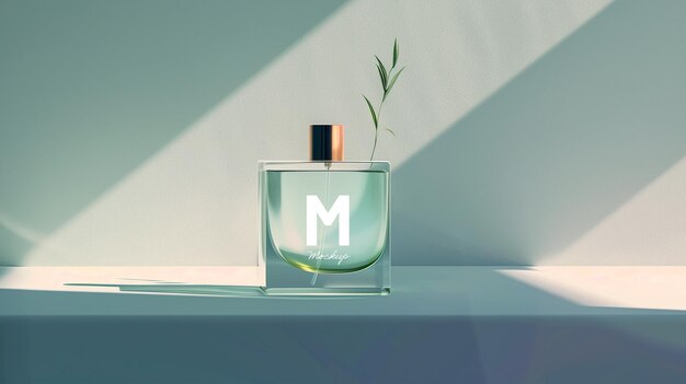 PSD una botella de maquillaje de perfume