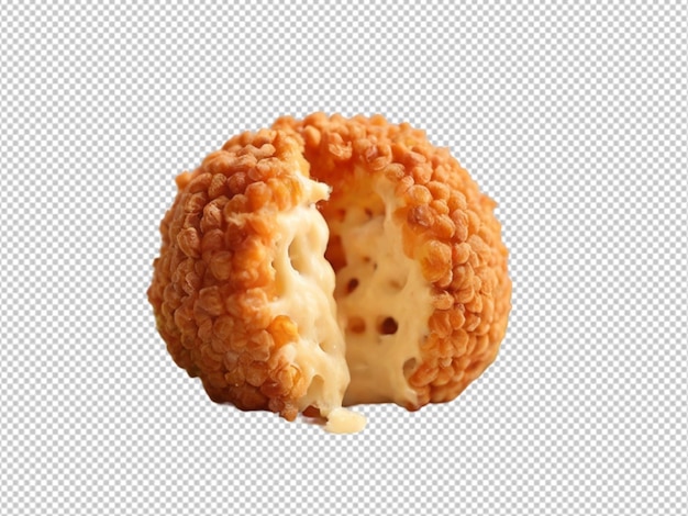 Psd D'une Boule De Fromage Croustillant Sur Un Fond Transparent