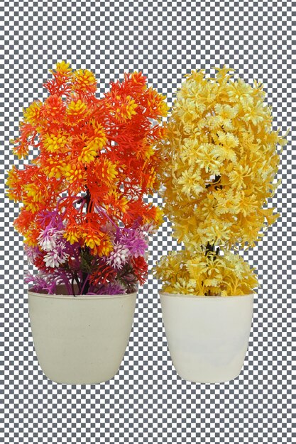 PSD psd bouquet de fleurs artificielles isolé sur fond transparent