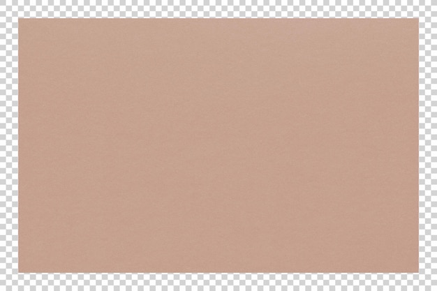 PSD Braune Papierstruktur auf durchsichtigem Hintergrund