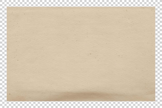 PSD braune Papiertextur auf durchsichtigem Hintergrund