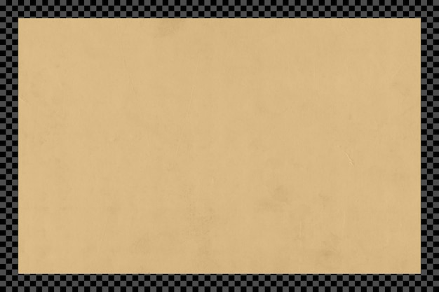 PSD Braune Papiertextur auf durchsichtigem Hintergrund