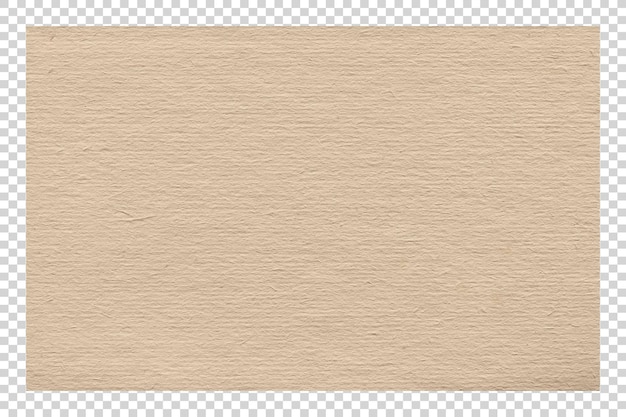 PSD braune Papiertextur auf durchsichtigem Hintergrund