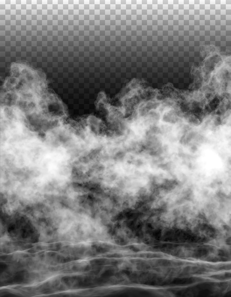 PSD psd brouillard ou fumée arrière-plan transparent isolé brume blanche smog vapeur de poussière png
