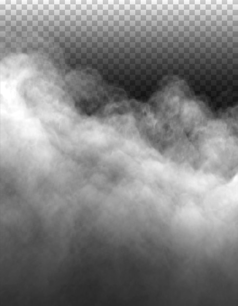PSD psd brouillard ou fumée arrière-plan transparent isolé brume ou smog blanche nuageux png