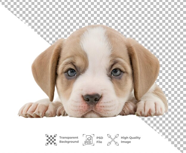 Psd bulldog puppy aislado en un fondo transparente