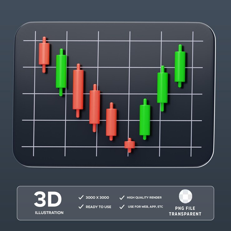 PSD psd bullish abandoned baby illustrazione 3d