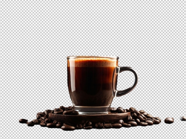 PSD psd de un café caliente