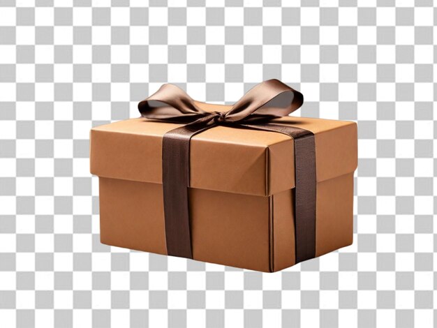 Psd de una caja de regalo de brown