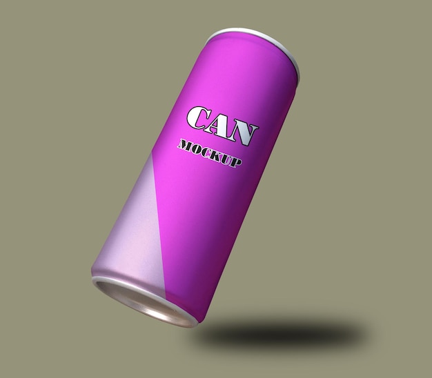 PSD Can Mockup para o modelo