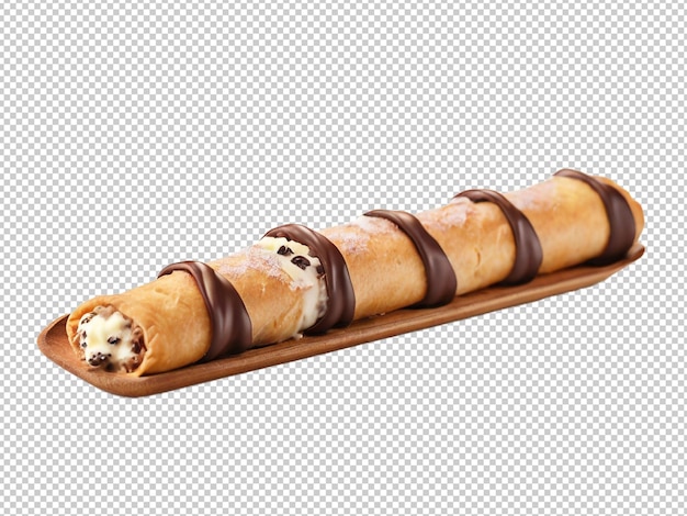 PSD psd cannoli png sur un fond transparent