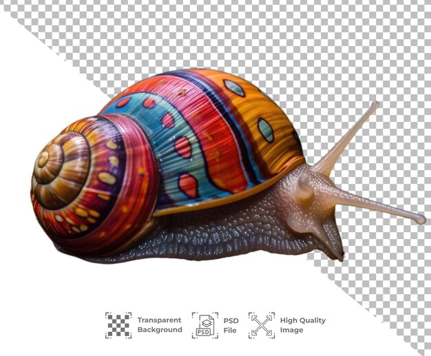 PSD Caracol isolado em fundo transparente