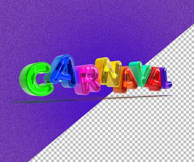 PSD psd carnaval 3d- ogo vidrio