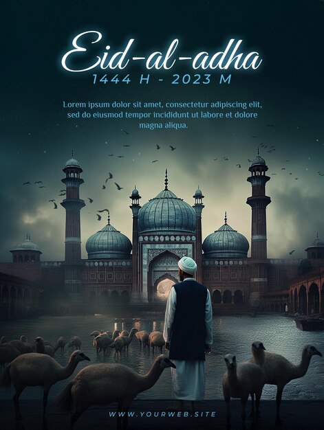 PSD carta eid mubarak desiderio di eid mubarak e idea della carta eid