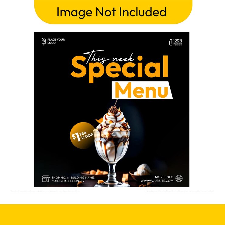 PSD un cartel para el menú especial especial especial especial con fondo transparente