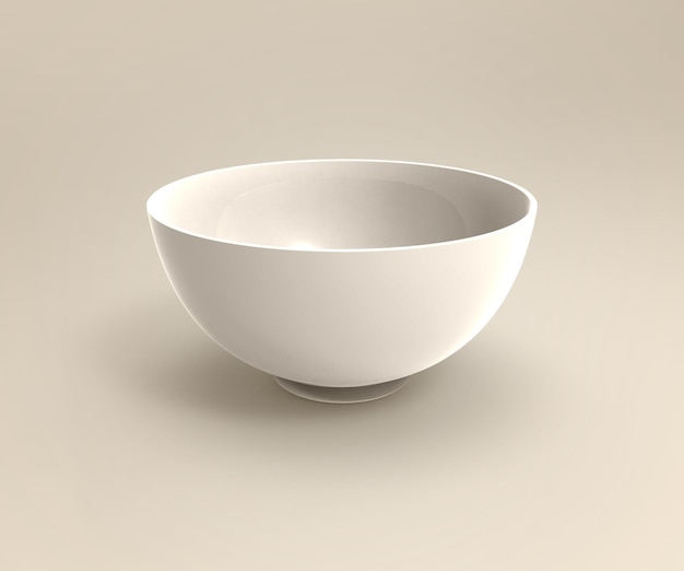 PSD Ceramic Food blank Bowl Mockup