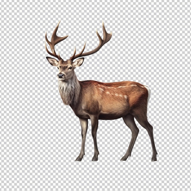 PSD cerf isolé sur fond transparent HD PNG