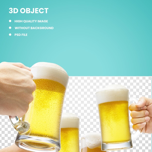 PSD psd cerveja bebidas gaseificadas vidro png fundo transparente