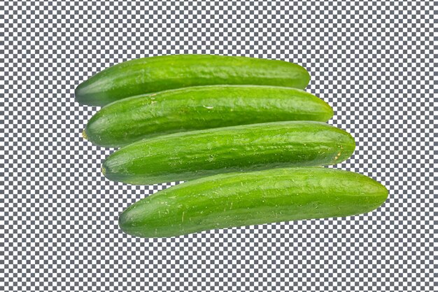 PSD cetriolo vegetale isolato su sfondo trasparente