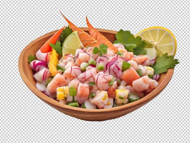 Psd ceviche png en un fondo transparente