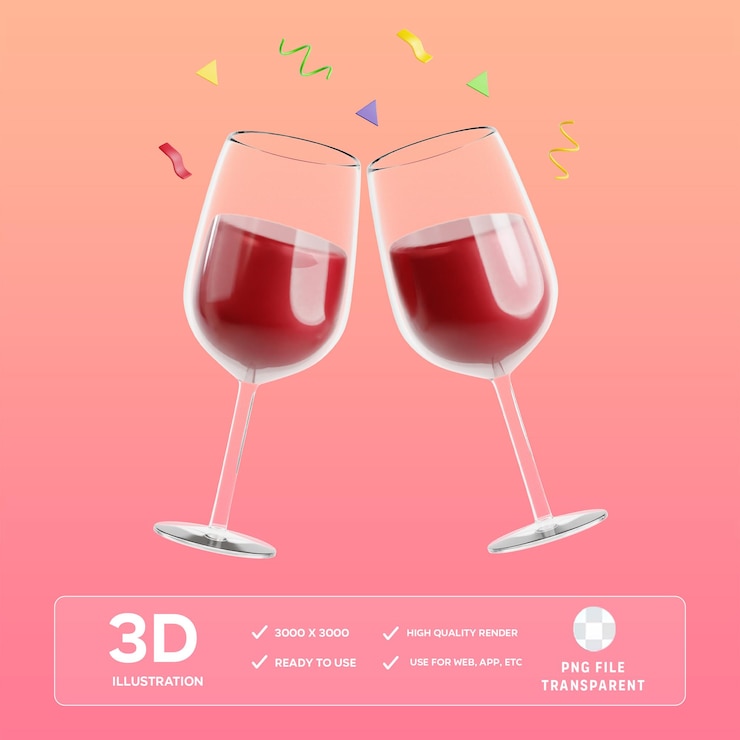 PSD psd cheers 3d-illustration