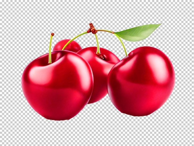 PSD psd cherry png sur un fond transparent