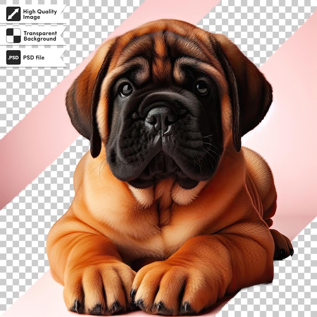 Psd Chiot De Bulldog Anglais Sur Fond Transparent