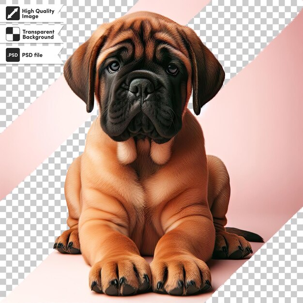 Psd Chiot De Bulldog Anglais Sur Fond Transparent