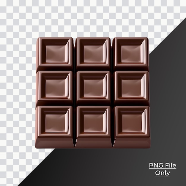 Psd chocolate fresco suave iluminação suave apenas png psd premium