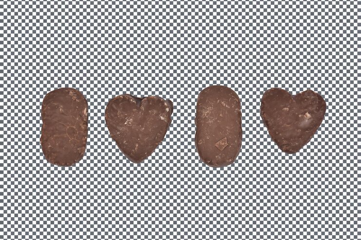 PSD psd chocolates isolados em fundo transparente