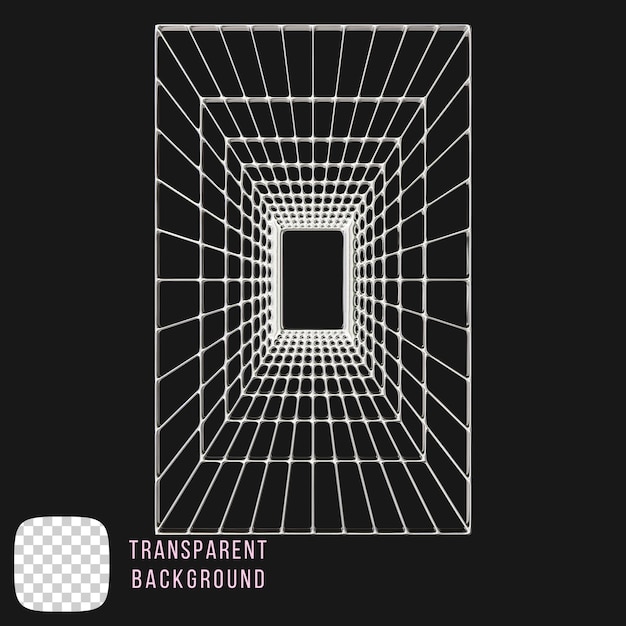 psd chrome y2k abstract shape 3d rendering