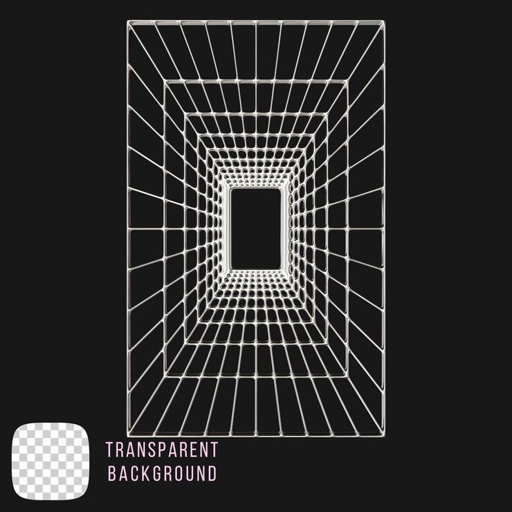 PSD psd chrome y2k forma abstrata renderização 3d