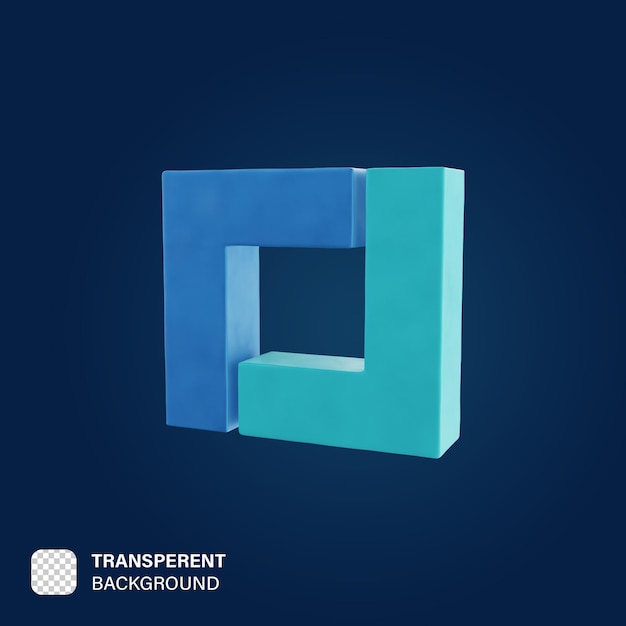 PSD psd clay 3d cube icon ilustração renderização
