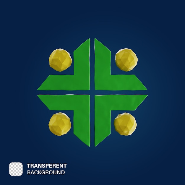 PSD Clay 3D-Sternsymbol rendern