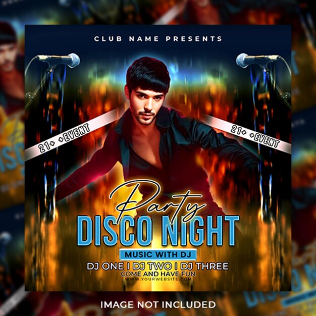 PSD psd clubmusik dj nacht party flyer vorlage