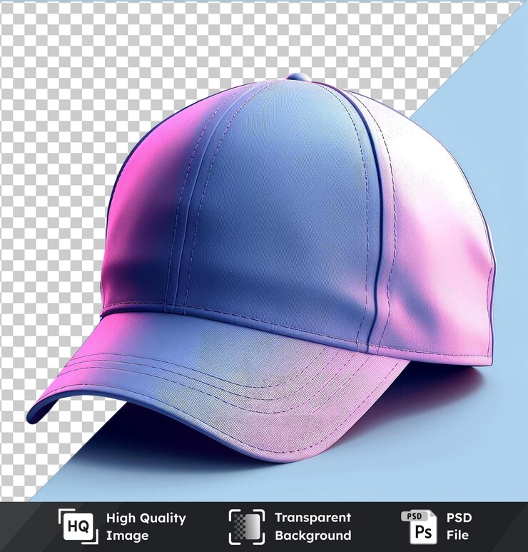 PSD psd con colección de plantillas de gorras de béisbol transparentes png