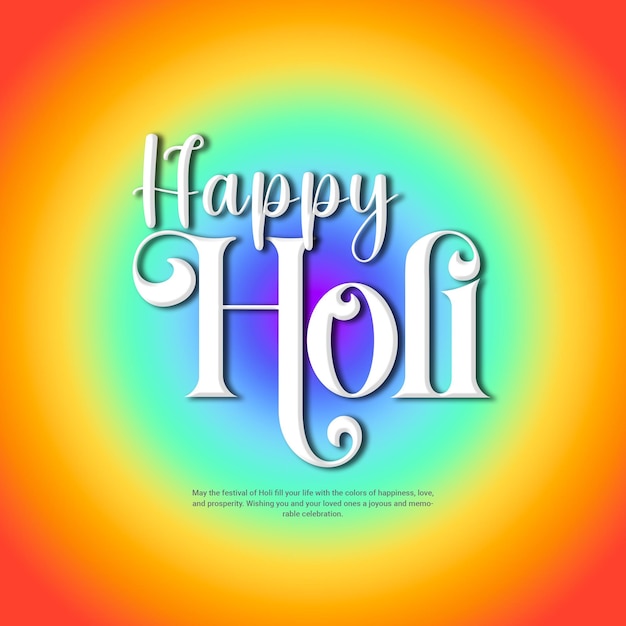 PSD colorato felice holi dhuleti festa indiana post sui social media