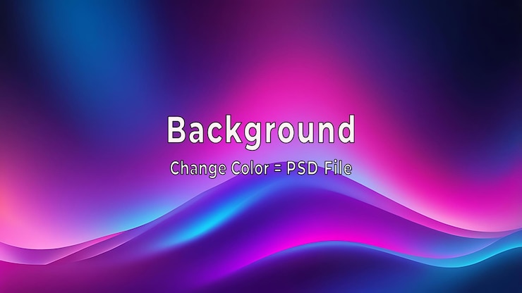 PSD psd colorful abstract background con diseño de textura de gradiente azul brillante y púrpura en formato de ia