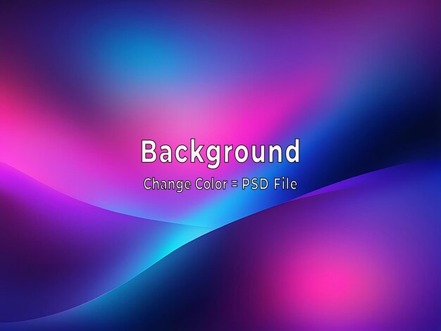 PSD Colorful Abstract Background con diseño de textura de gradiente azul brillante y púrpura en formato de IA