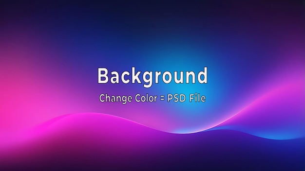 PSD Colorful Abstract Background con diseño de textura de gradiente azul brillante y púrpura en formato de IA