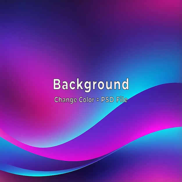 PSD Colorful Abstract Background con diseño de textura de gradiente azul brillante y púrpura en formato de IA