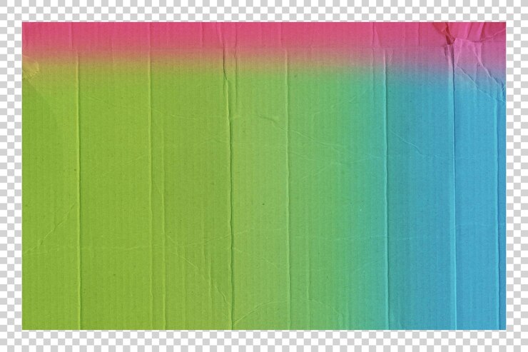 PSD psd colorful paper on transparent background