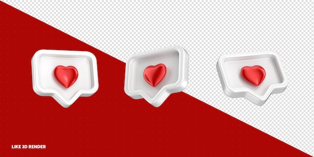 PSD como la reacción de las redes sociales 3d