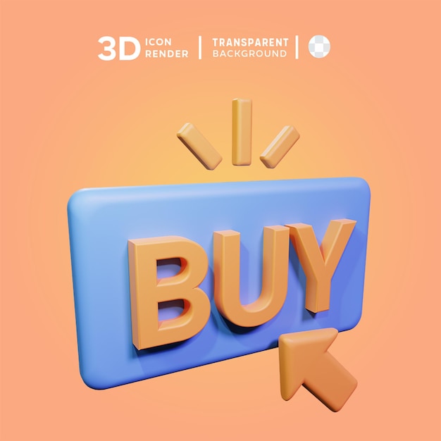 PSD psd comprar clique ilustração 3d