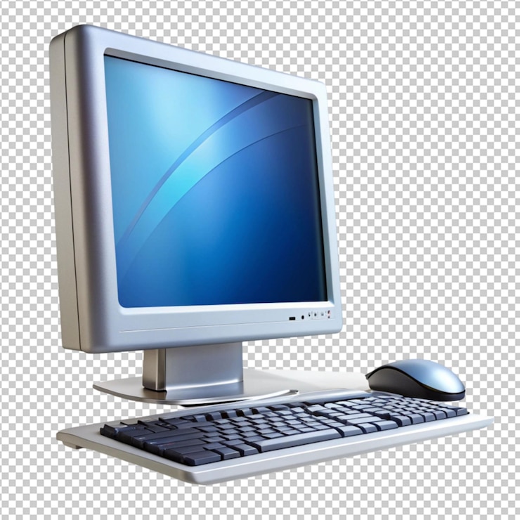 PSD psd de la computadora en un fondo transparente