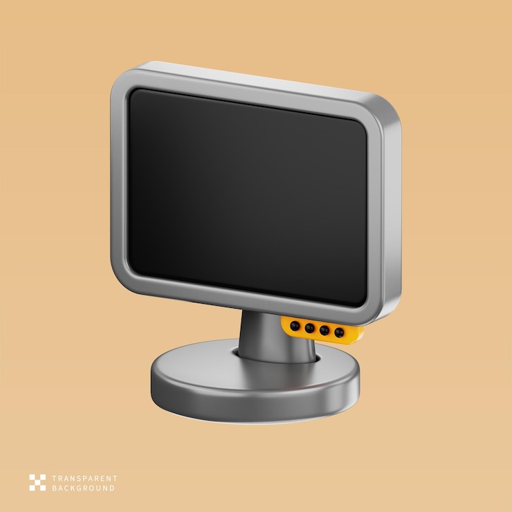 PSD psd-computermonitor in 3d-illustration