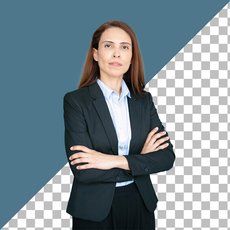 PSD Confianza para complementar un traje impresionante retrato de estudio con fondo transparente