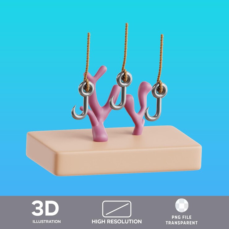 PSD psd contaminación de los océanos ilustración en 3d