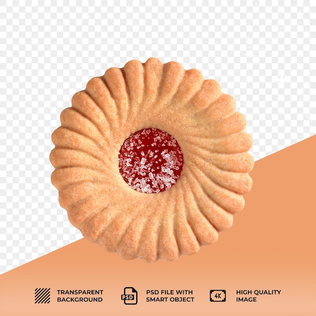 Psd-cookie auf durchsichtigem hintergrund isoliert