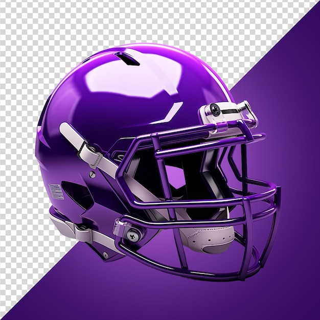 Psd cor roxa 3d renderização casco de futebol mockup
